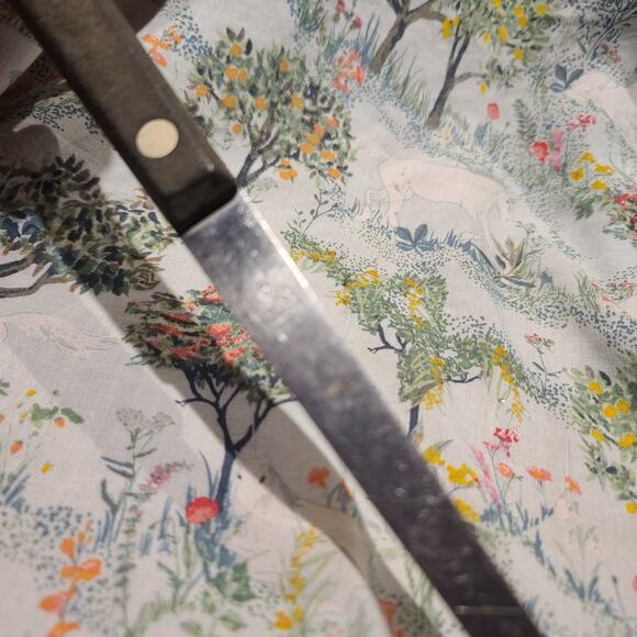 Vintage FLINT Stainless Steel Soup Ladle Made in USA Wood Handle - Picture 3 of 3